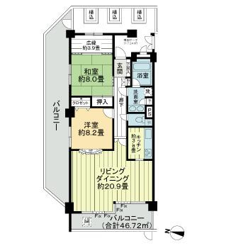 ライオンズヒルズ鎌倉山の間取り