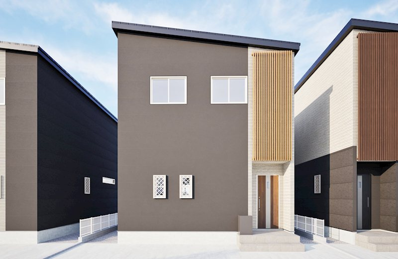 ABF岩槻区南辻戸建の外観|★新築★駐車２台可★全居室収納★エアコン★トイレ２ヵ所★