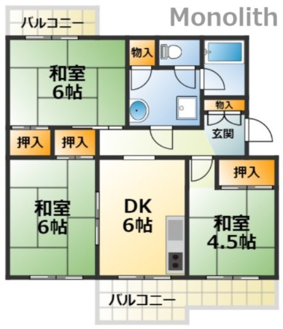 光明台19号棟の間取り