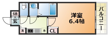 エスリード神戸兵庫駅アクアヴィラの間取り