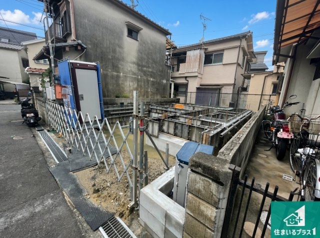 ■枚方市池之宮　第1期　新築一戸建ての外観|現在の進捗状況です！順調に作業進行中、完成が待ち遠しいです！詳細の間取り等、お気軽にお問い合わせください！
