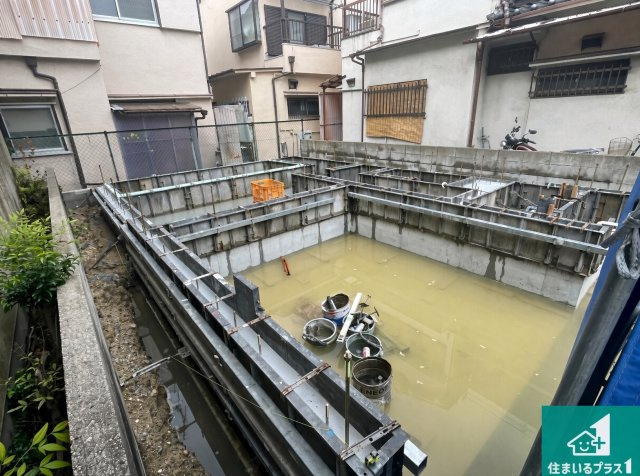 ■枚方市池之宮　第1期　新築一戸建ての外観|現在の進捗状況です！順調に作業進行中、完成が待ち遠しいです！詳細の間取り等、お気軽にお問い合わせください！