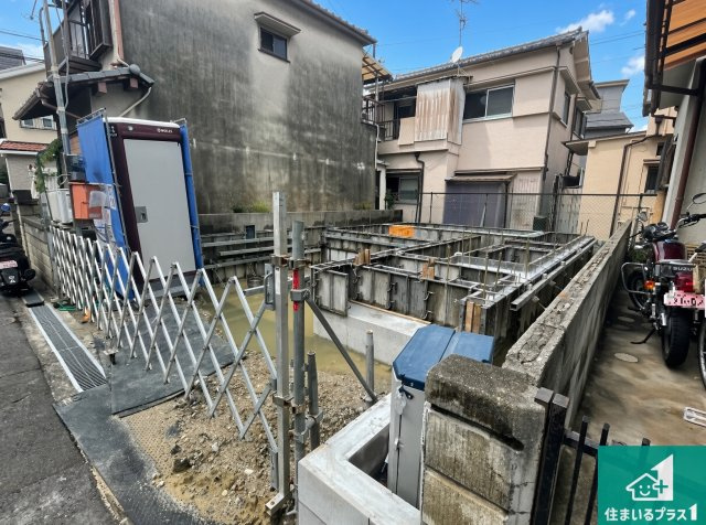 ■枚方市池之宮　第1期　新築一戸建ての外観|現在の進捗状況です！順調に作業進行中、完成が待ち遠しいです！詳細の間取り等、お気軽にお問い合わせください！
