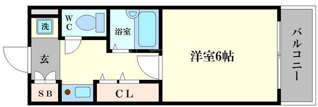 エステムコート大阪城南の間取り