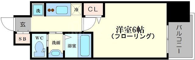 エステムコート梅田茶屋町Ⅲネクスタの間取り