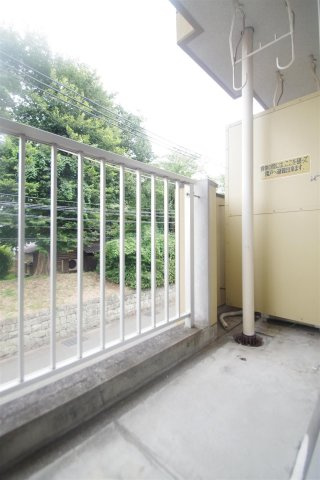 下田ハイツのバルコニー