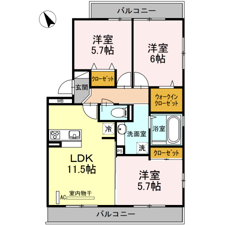 Tortuga Aの間取り