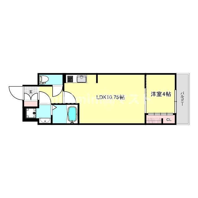 アルティザ南堀江の間取り
