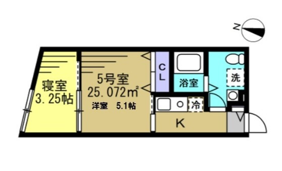 KT松戸六実の間取り