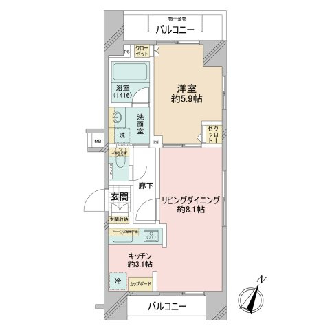 グリーンパーク日本橋浜町の間取り