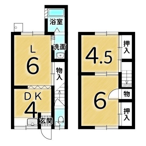 深草藪之内町の間取り