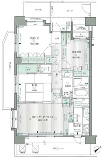 【間取り】 | クリオ鶴見中央壱番館