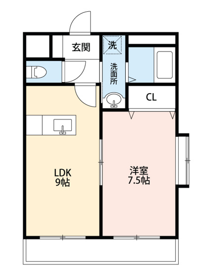 【間取り】 | リバーサイドオオスカ