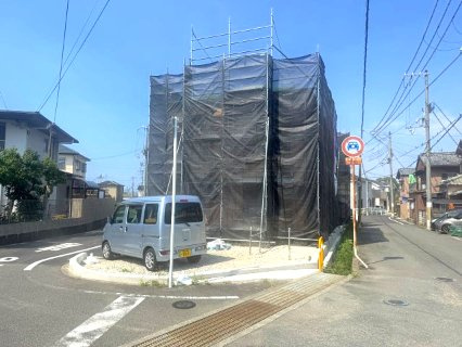 阪南市箱作第3　2号棟の前面道路含む現地写真