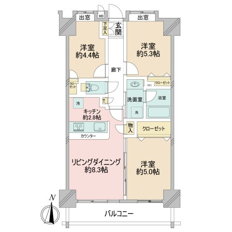 【間取り】の画像