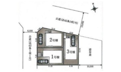 【Cradle garden】東久留米市前沢第19の区画図