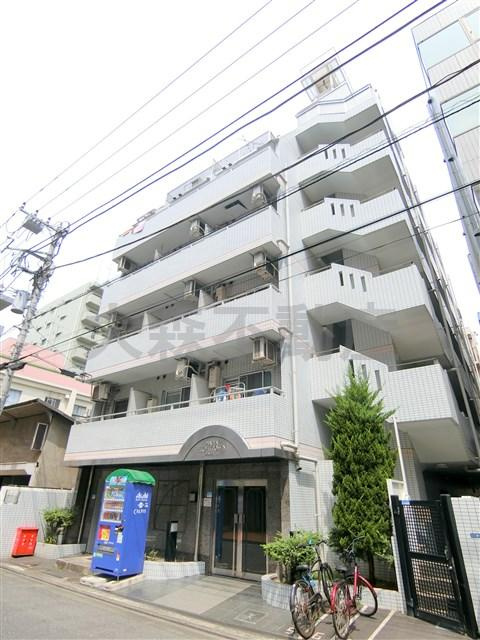 ハイタウン大森ナンバー5の外観|1991年3月築　RC鉄筋コンクリート造地上6階建て総戸数41戸の分譲賃貸マンション
東京都品川南大井3丁目　JR京浜東北線大森駅徒歩8分、京浜急行大森海岸駅徒歩7分