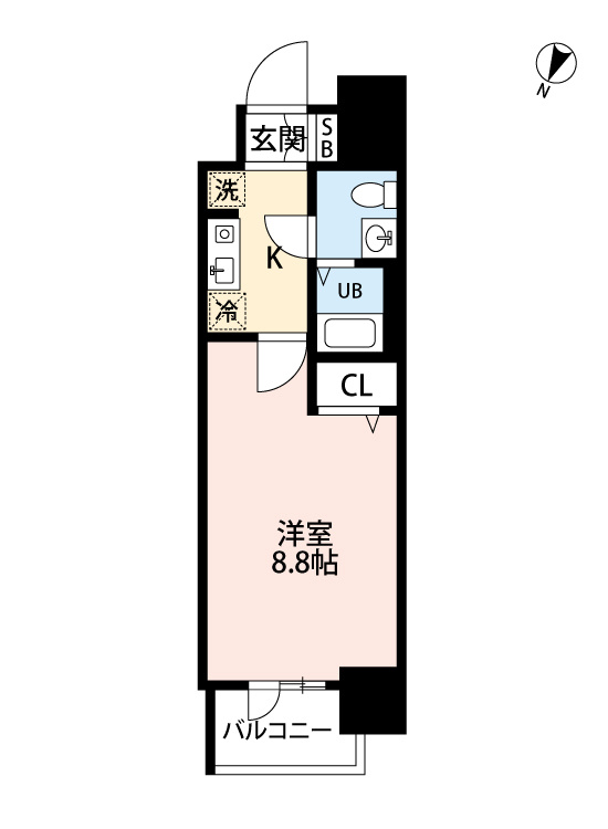 フィース蔵前の間取り