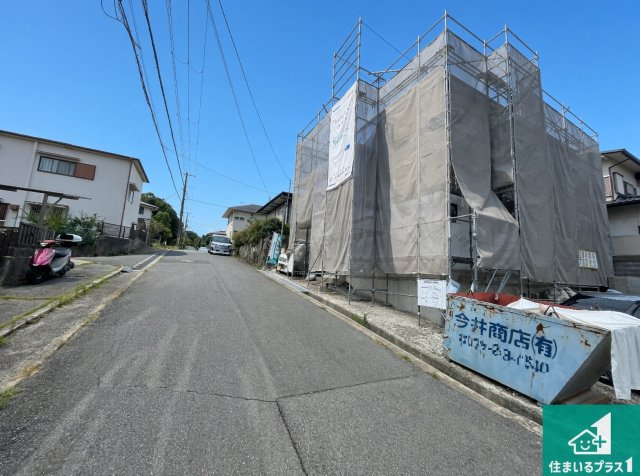 神戸市北区君影町　第2期　新築一戸建ての前面道路含む現地写真|周辺は落ち着いた街並みの住宅地！子育てがしやすい住環境です！まだ未完成ですが、現地でしかわからない事もございます。是非一度ご覧ください。