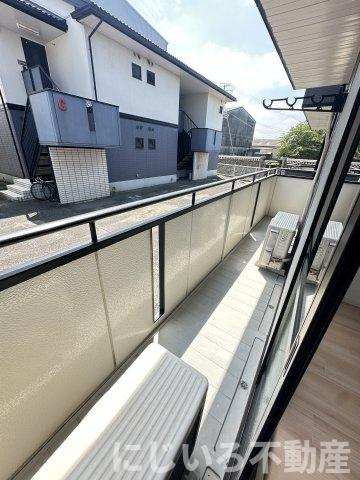 ハーバービュー金磯Dのバルコニー
