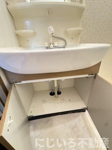 ハーバービュー金磯Dの洗面所