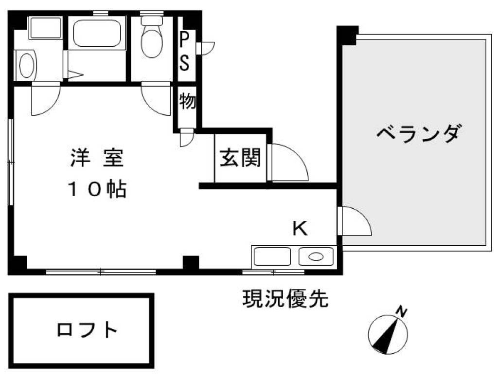 ベルエア―Ⅱの間取り|4階住戸の間取です！