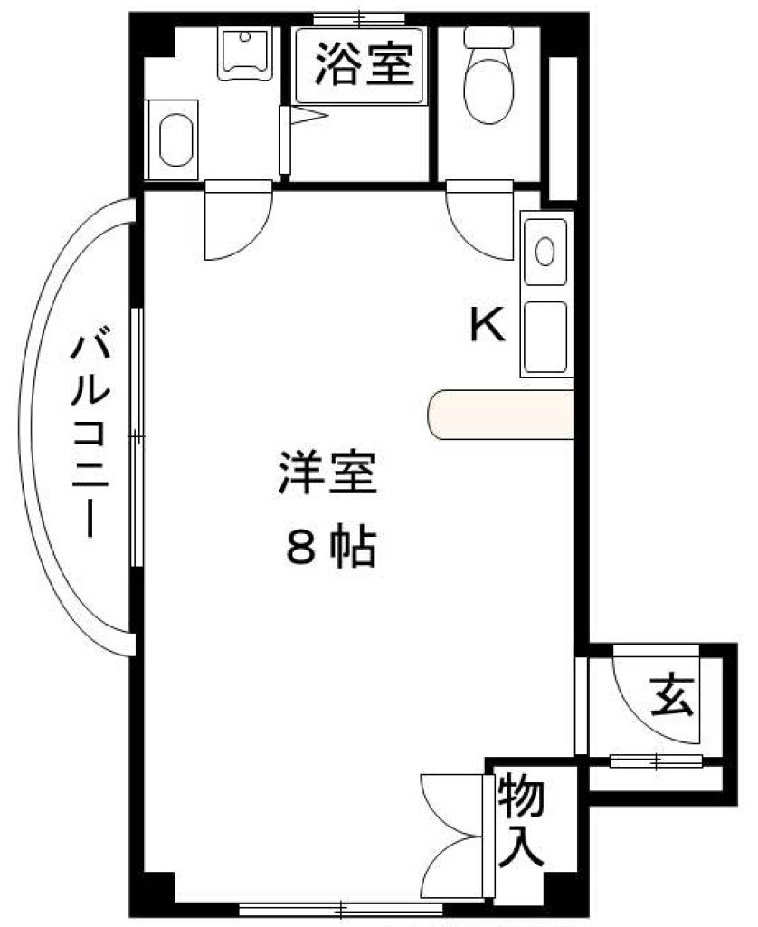 ベルエア―Ⅱの間取り|西側住戸の間取図です！