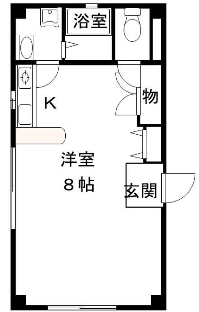 ベルエア―Ⅱの間取り|東側住戸の間取です！