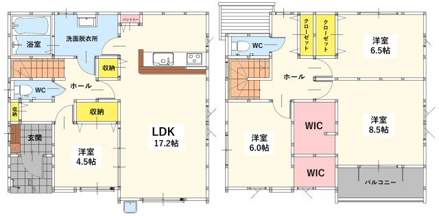 【間取り】 | 若松区古前1丁目2期 | 不動産は「ご縁」が大事と言われています。お目に留まったのも運命！当社で一歩踏み出してみませんか？即日案内可能です♪気になる物件全て当社で鍵の手配できますので、お気軽にお声がけください。