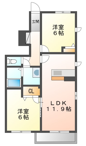 エストテラスの間取り