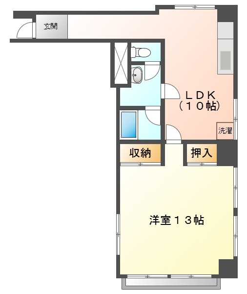 弓之町ビルの間取り