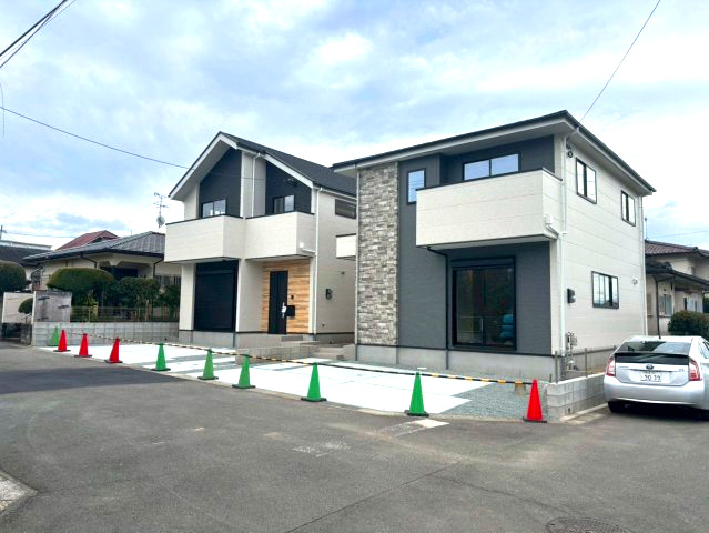 仲介手数宇料不要　KEIAIスターGRACE合志市幾久富1期【南ヶ丘小・合志中】の前面道路含む現地写真