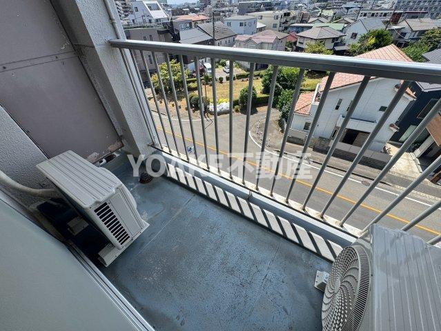 東林間コーポラスＡのバルコニー