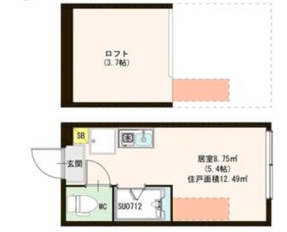 ハーモニーテラス志茂ⅩⅡの間取り