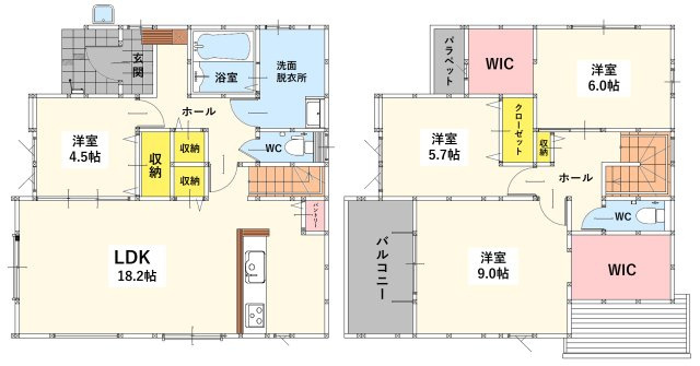 【間取り】 | 若松区古前1丁目2期 | 不動産は「ご縁」が大事と言われています。お目に留まったのも運命！当社で一歩踏み出してみませんか？即日案内可能です♪気になる物件全て当社で鍵の手配できますので、お気軽にお声がけください。