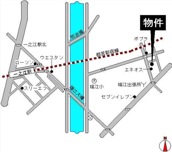 パルテール一之江Ⅰの周辺