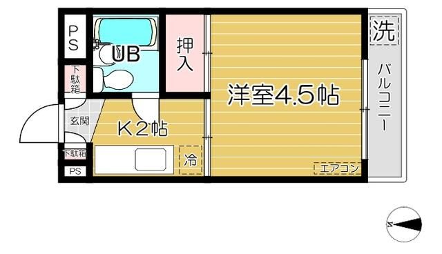 さいたま市南区文蔵２丁目の賃貸マンションの間取り