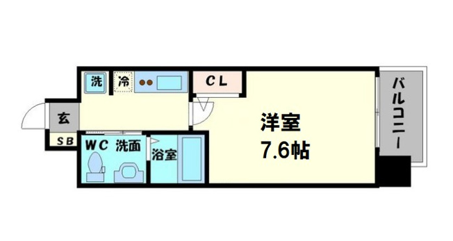【間取り】 | エステムコート難波サウスプレイスVエレージュ