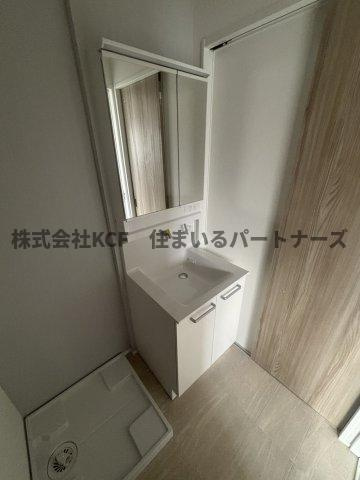Le　cocon江戸屋敷の独立洗面台|独立洗面台、朝の身支度には欠かせません