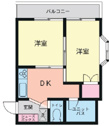 【間取り】 | ２DKの間取りです！
