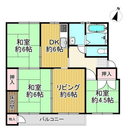 【間取り】 | ☆竹の台団地D1棟