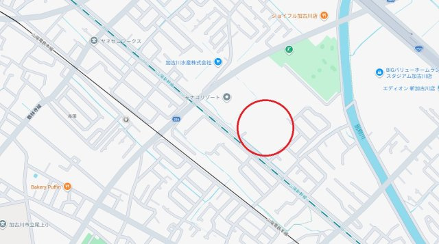 Mプラザ加古川五番館　　山陽電鉄「浜の宮駅」徒歩7分の地図