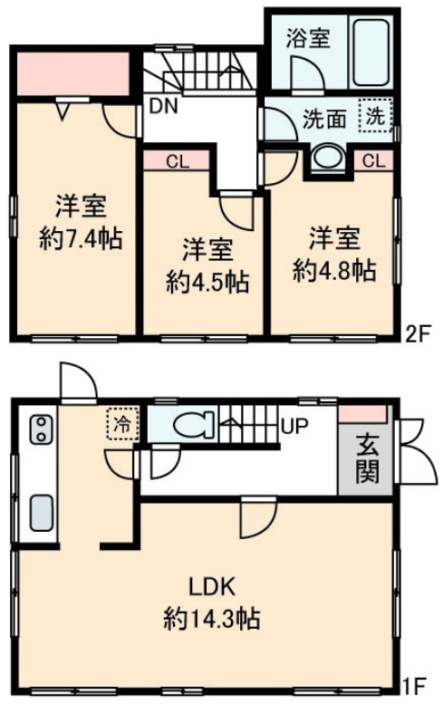 北嶋Ｂ邸の間取り