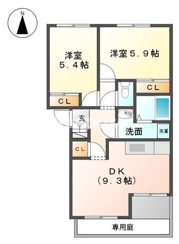 メモリアルパレス岩倉の間取り