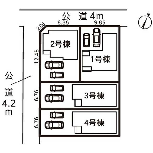 瀬名中央 新築戸建住宅の区画図