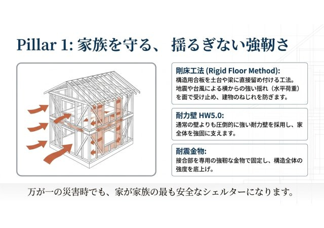 瀬名中央 新築戸建住宅の構造・工法・仕様
