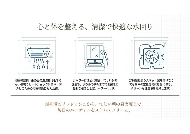 瀬名中央 新築戸建住宅の設備