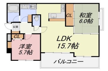エスリード鴻池の間取り