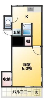 【間取り】 | コーポサカネ | 間取りです。