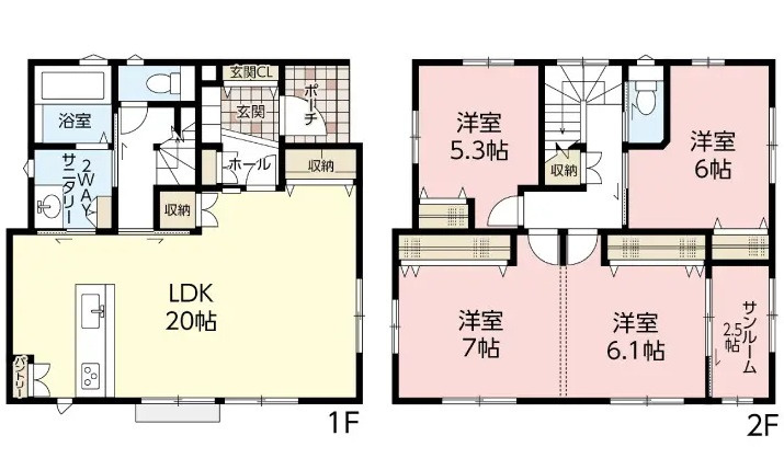 安佐南区山本５丁目の間取り